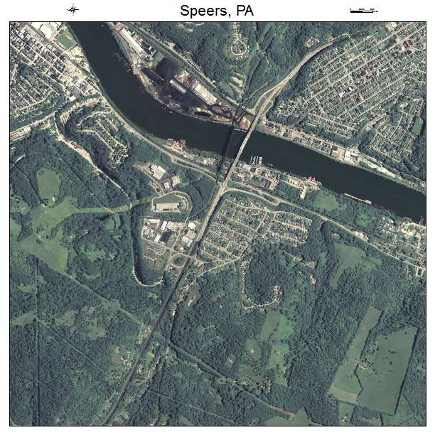 Speers, PA air photo map