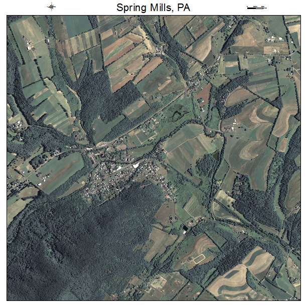 Spring Mills, PA air photo map