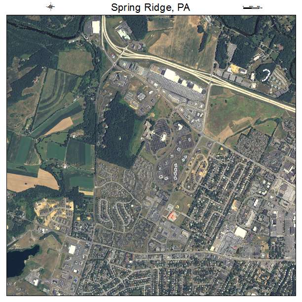 Spring Ridge, PA air photo map