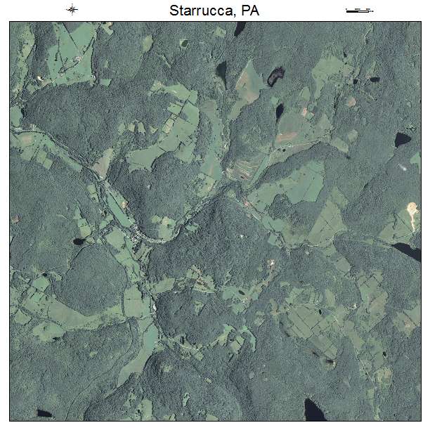 Starrucca, PA air photo map