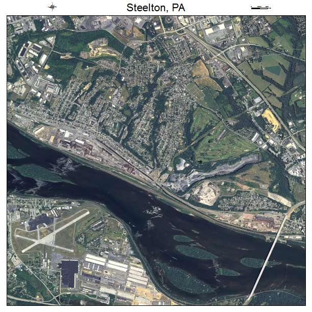 Steelton, PA air photo map