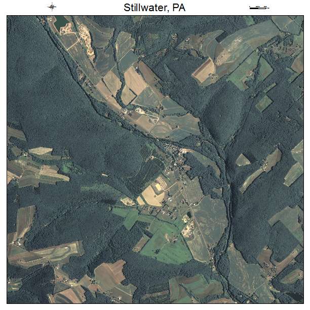 Stillwater, PA air photo map