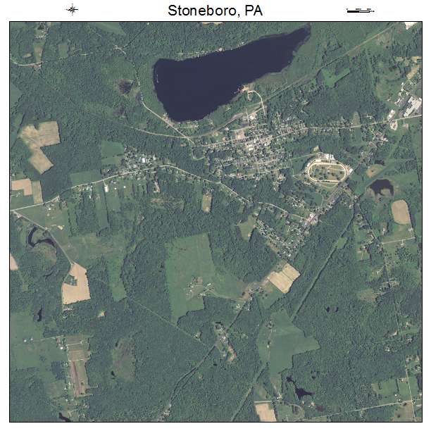 Stoneboro, PA air photo map