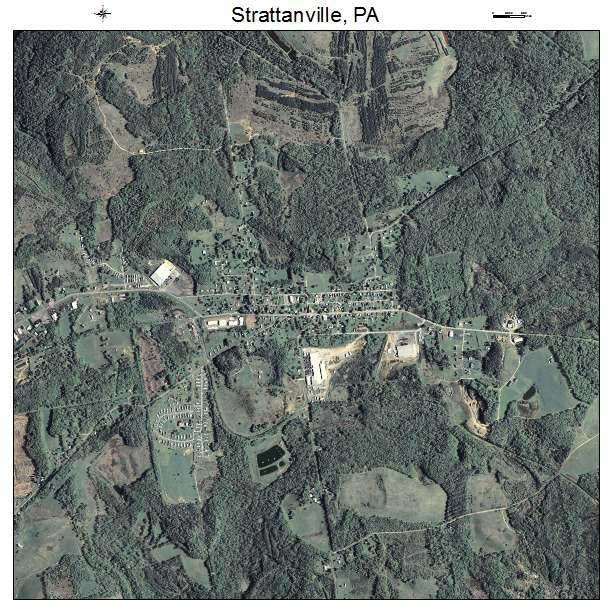 Strattanville, PA air photo map