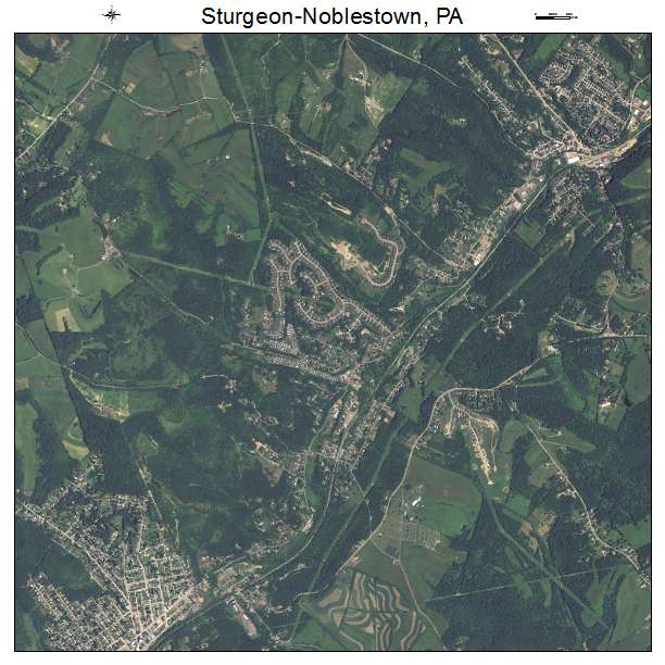 Sturgeon Noblestown, PA air photo map
