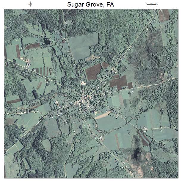 Sugar Grove, PA air photo map