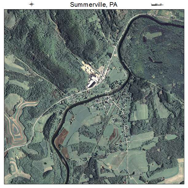 Summerville, PA air photo map