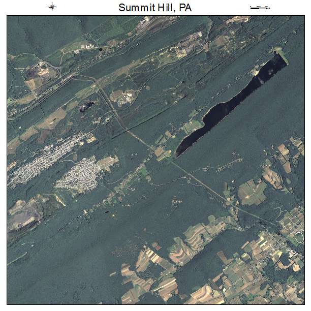 Summit Hill, PA air photo map