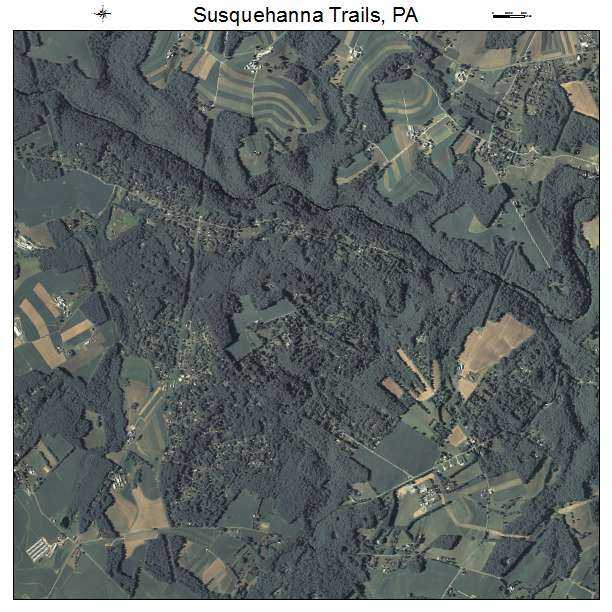 Susquehanna Trails, PA air photo map