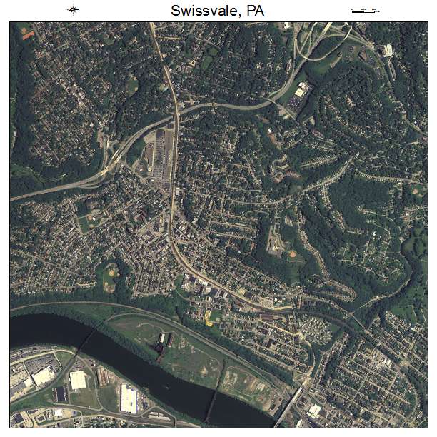 Swissvale, PA air photo map