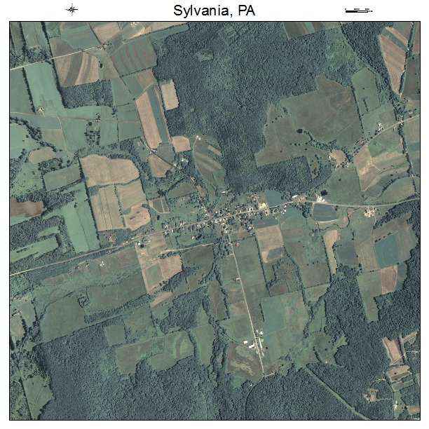 Sylvania, PA air photo map