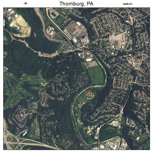 Thornburg, PA air photo map