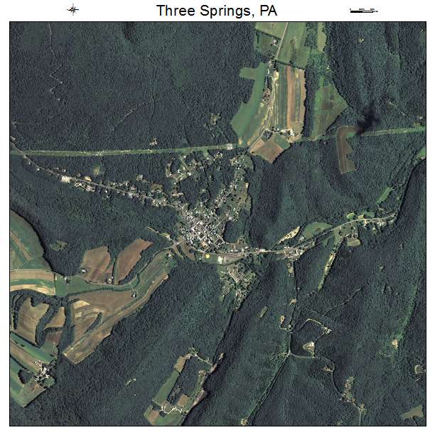 Three Springs, PA air photo map