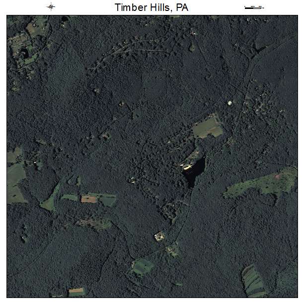 Timber Hills, PA air photo map