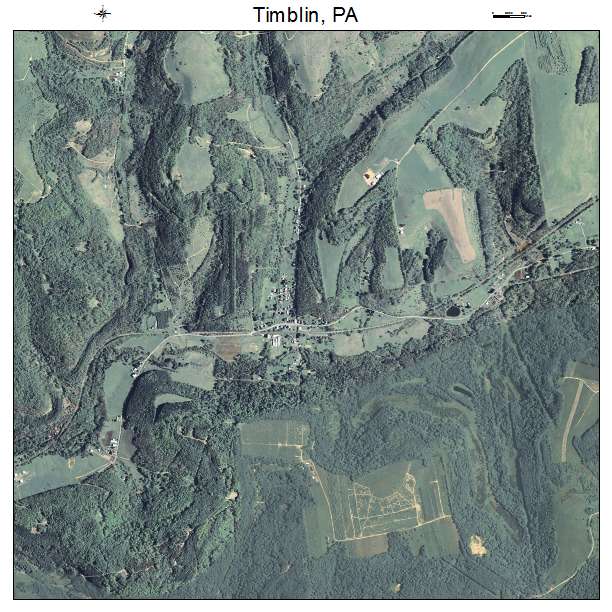 Timblin, PA air photo map