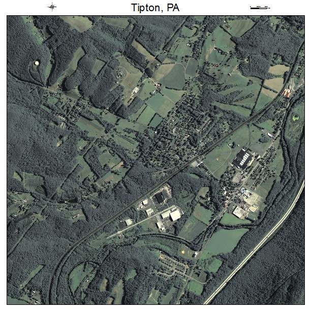 Tipton, PA air photo map