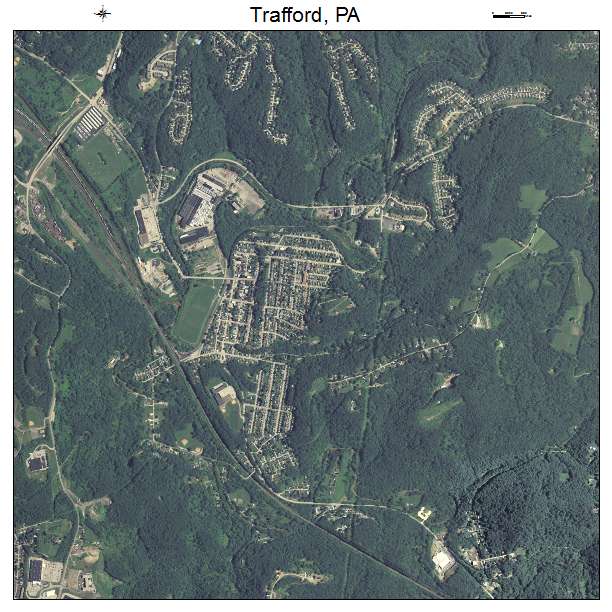 Trafford, PA air photo map