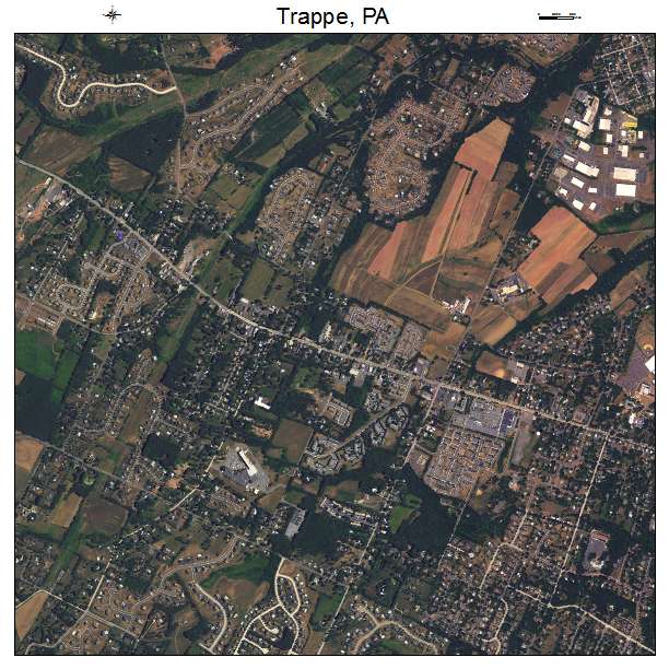 Trappe, PA air photo map