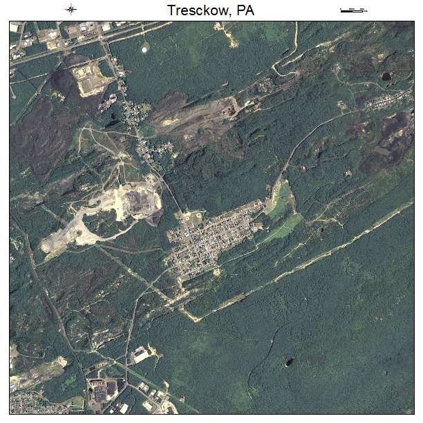 Tresckow, PA air photo map