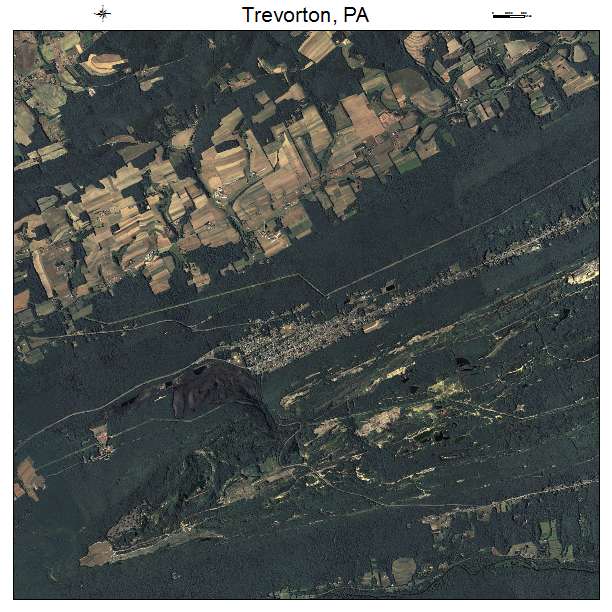Trevorton, PA air photo map