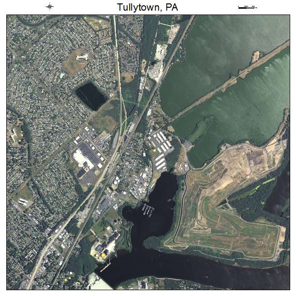 Tullytown, PA air photo map