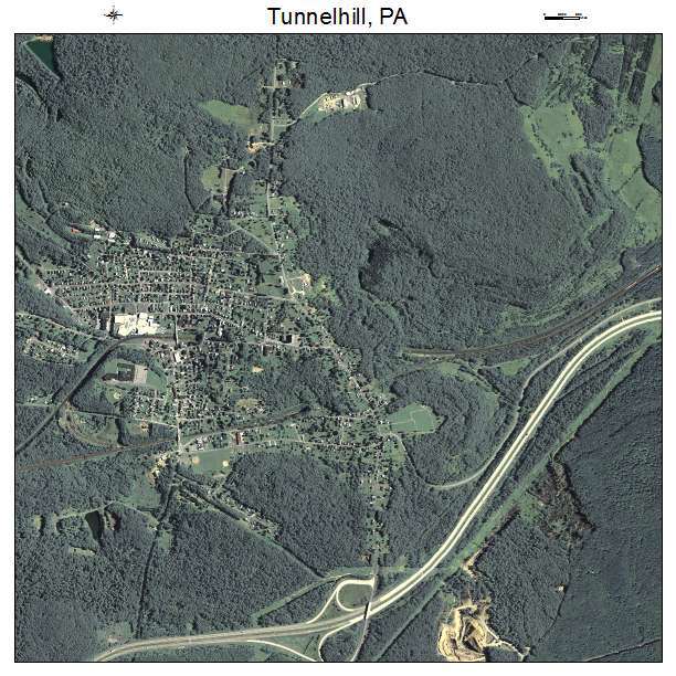 Tunnelhill, PA air photo map