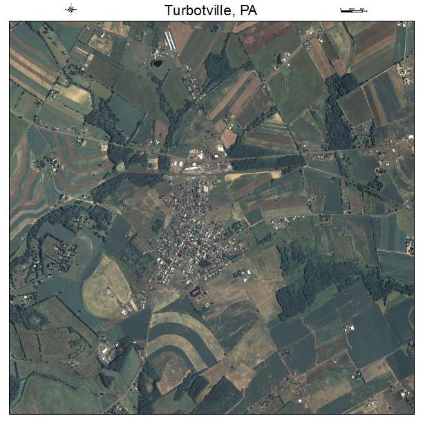 Turbotville, PA air photo map