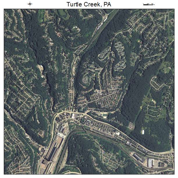 Turtle Creek, PA air photo map