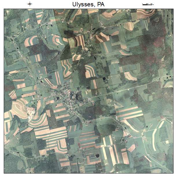Aerial Photography Map of Ulysses, PA Pennsylvania