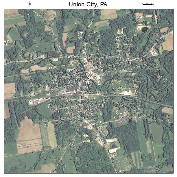 Union City, PA air photo map
