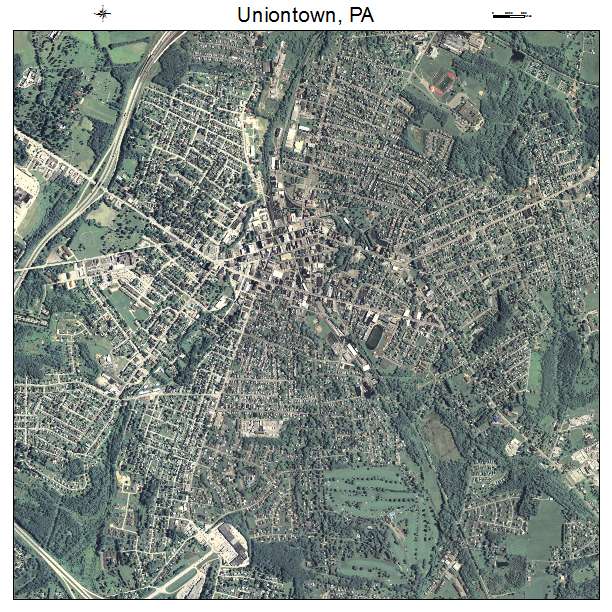 Uniontown, PA air photo map