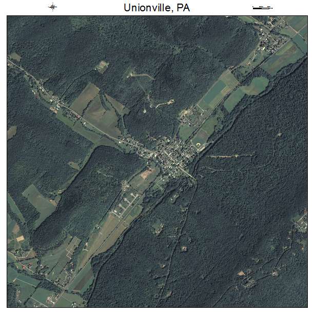 Unionville, PA air photo map