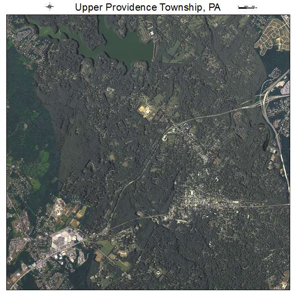 Upper Providence Township, PA air photo map