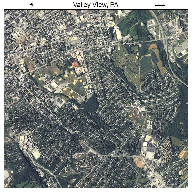Valley View, PA air photo map