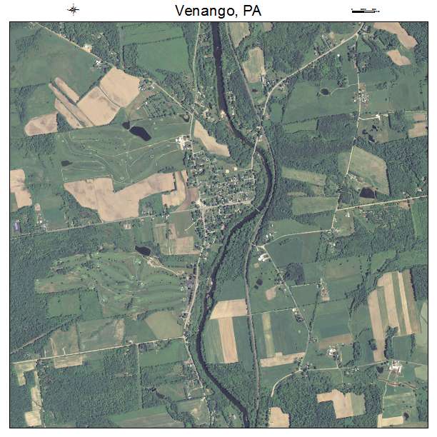 Venango, PA air photo map