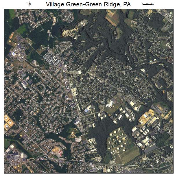 Village Green Green Ridge, PA air photo map
