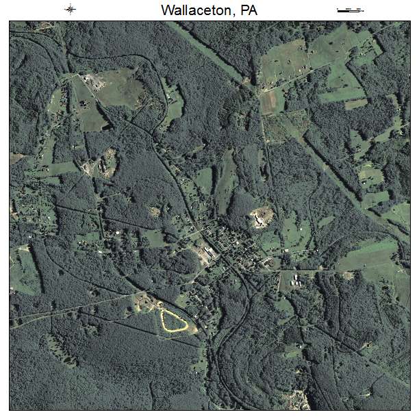 Wallaceton, PA air photo map