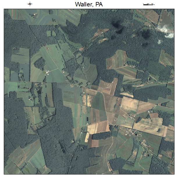 Waller, PA air photo map