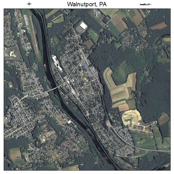 Walnutport, PA air photo map