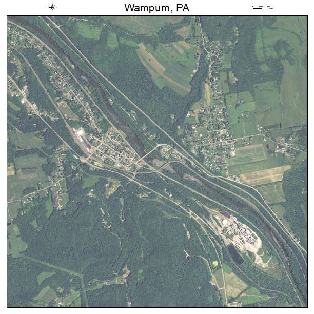 Wampum, PA air photo map