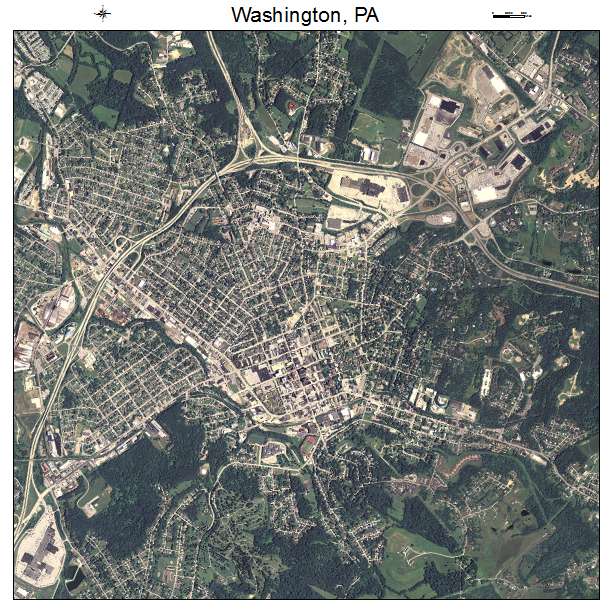 Washington, PA air photo map