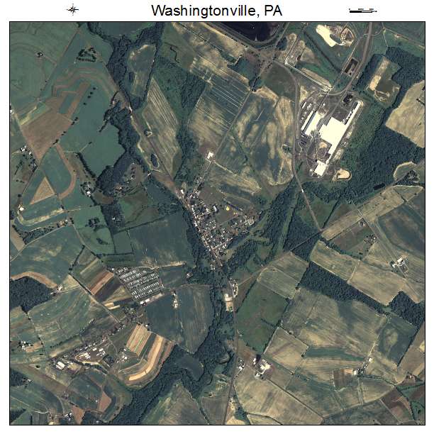 Washingtonville, PA air photo map