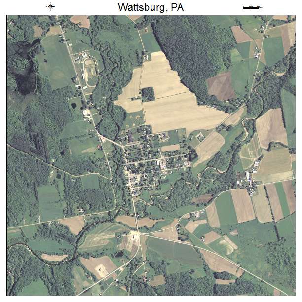 Wattsburg, PA air photo map