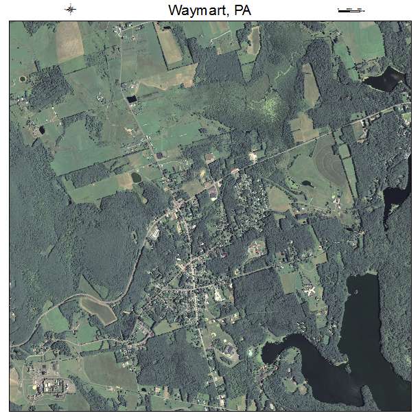 Waymart, PA air photo map