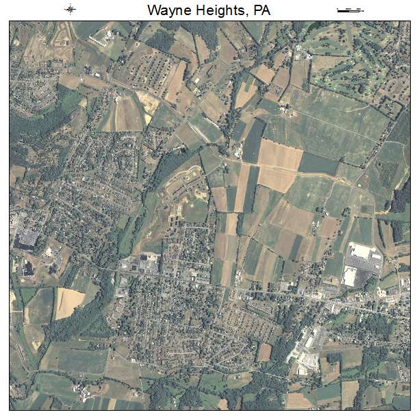 Wayne Heights, PA air photo map