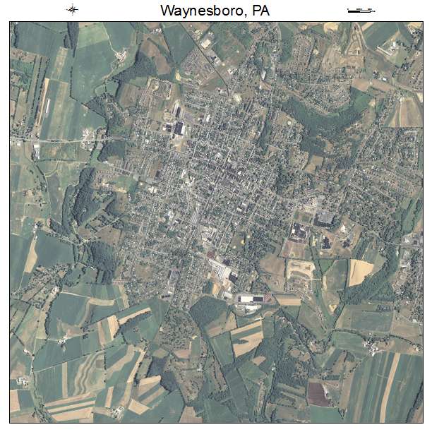 Waynesboro, PA air photo map