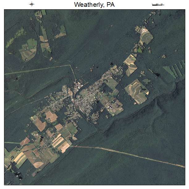 Weatherly, PA air photo map