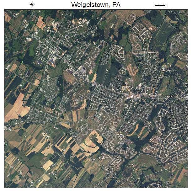Weigelstown, PA air photo map