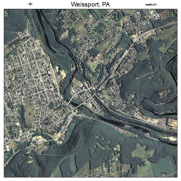 Weissport, PA air photo map