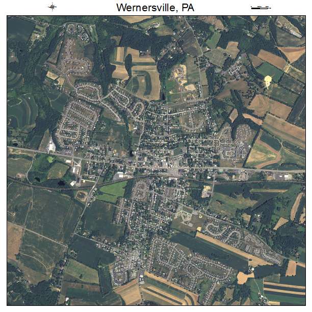Wernersville, PA air photo map